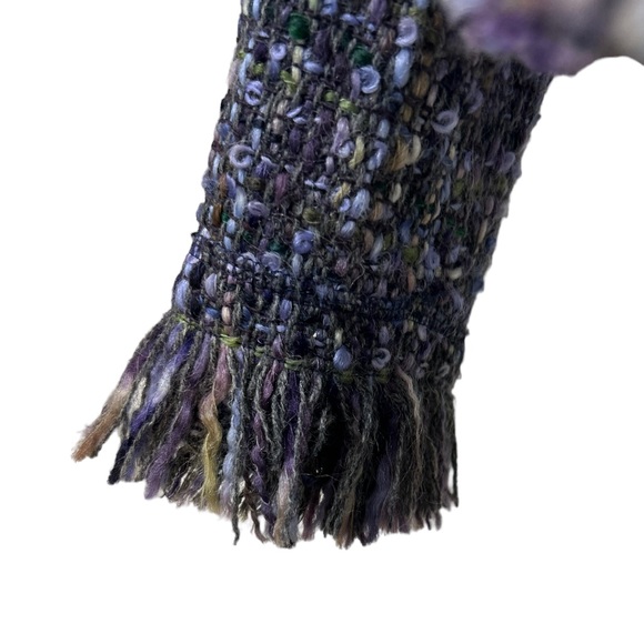 RIANI womens Wool blazer size 4 w frayed sleeves & bottom hem NWOT - Picture 4 of 12